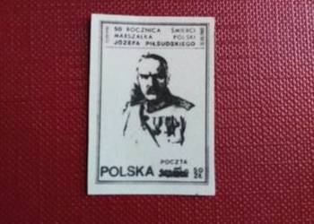 Znaczek cięty Marszałek Polski Józef Piłsudski