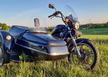 Honda VT700 z wózkiem bocznym • 3 osoby w dowodzie • Gotowy do podróży •