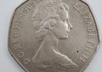 Monet 50 pensów 1969r.