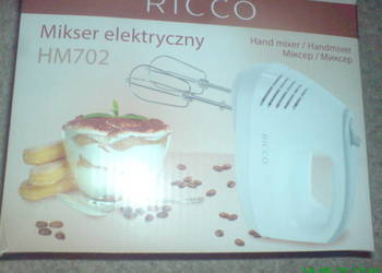 Mikser ręczny, 150 W moc silnika,stalowe elementy, regulacja