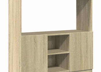 Wysoka szafka dąb sonoma 92x33x100cm materiał drewnopochodny WM-855126