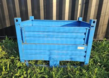 Gitterbox skrzynia metalowy kosz 500kg 100x60x80 42.6kg skrzyniopaleta