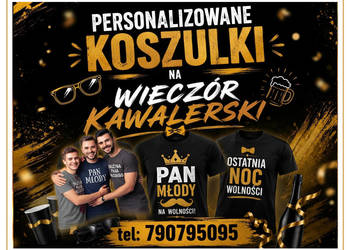 Personalizowane koszulki na wieczór kawalerski