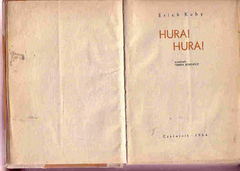 (4364) HURA! HURA! - ERICH KUBY
