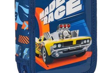 Piórnik Hot Wheels z Wyposażeniem Dwukomorowy 2 Komory Pisak