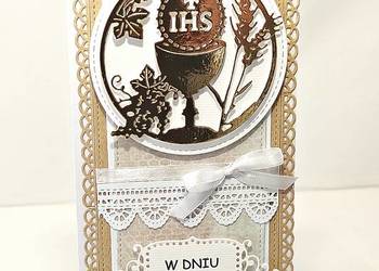 Kartka komunijna ręcznie robiona/Kartka na komunię