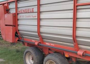 Przyczepa samozbierająca Mengele. LAW 360 Quatro Super