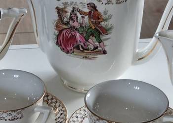 Serwis Francuski Do Kawy  Moulin DES Loups  Vintage Serwis Francuski Do Kawy  Moulin DES Loups  Vintage