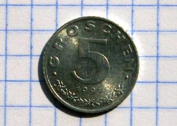 5 GROSCHEN 1991 ROK - AUSTRIA