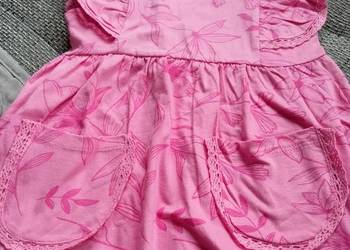 Nowa sukienka na lato z kapeluszem roz. 92/98