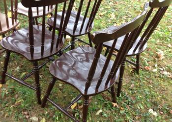 Krzesła Drewniane Gięte KING EDWARD typ 983  - 6 szt Patyczaki lata 70/80