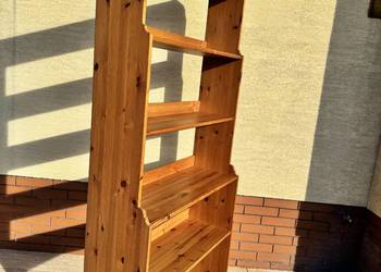 Regał drewniany Ikea Leksvik półki biblioteczka szafka