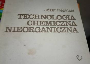 Technologia chemiczna nieorganiczna książki księgarnia Warszawa antykwariat