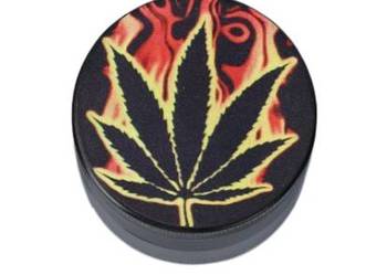 Czarny Młynek do Tytoniu Suszu Grinder Crusher Płonący Liść Marihuany