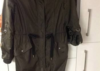 Cienka Kurtka Parka  Khaki Damska BERSHKA rozm XS