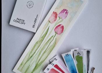 Zakładka Tulipany - Akwarela