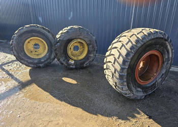 Koła 3 sztuki felgi + opony MICHELIN 25/65 R25 XR TYPE B OCC + DUNLOP 8 sz…