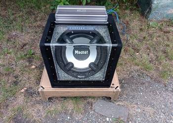 Tuba Skrzynia Basowa Subwoofer MAGNAT 300RMS Wzmacniacz MONOBLOCK