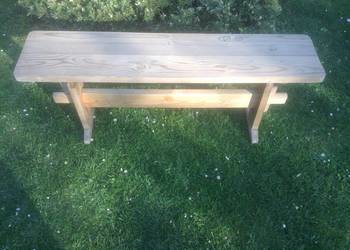 Drewniana ławka ogrodowo/tarasowa dług.110cm x wys 45cm.