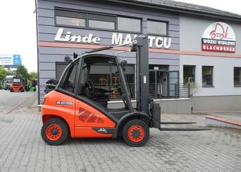 Gazowy wózek widłowy Linde H40T-02 Duplex , osprzęt Stabau