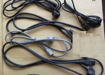kable zasilające do komputera lub monitora 250V/10A i inne