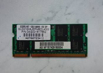 Pamięć ram ddr2 1gb do laptopa