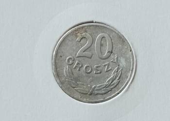 20 Groszy 1957 r. Szeroka data - rzadkość