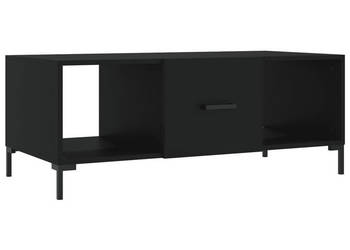 Stolik kawowy czarny 102x50x40 cm materiał drewnopochodny WM-829301