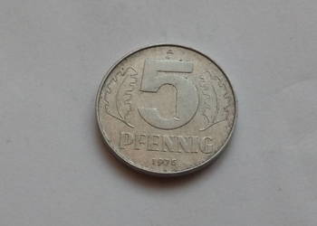 Moneta 5 Pfenning 1975