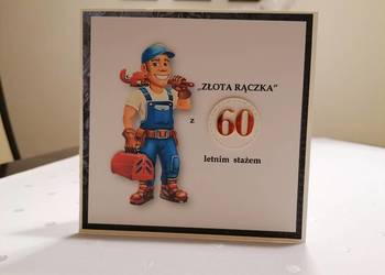 Kartka ręcznie wykonana na 60 lat z humorem