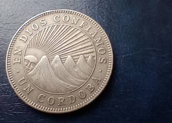 Stare monety 1 cordoba 1972 Nikaragua