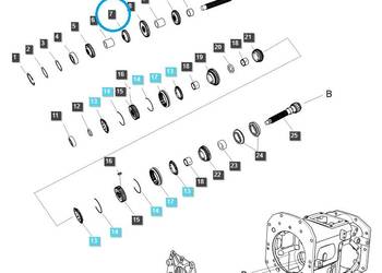 Tryb pierwszego biegu / TRG281 / LS Tractor 40009754