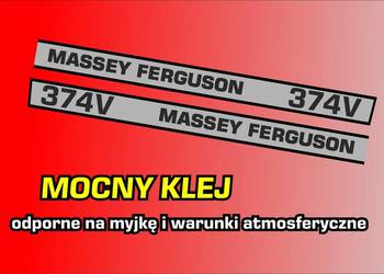Naklejki Massey Ferguson 374v zamienniki trwałe Naklejki Massey Ferguson 374v zamienniki trwałe