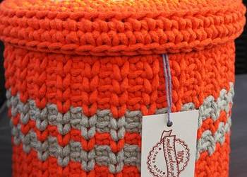 Kosz / koszyk z pokrywką handmade