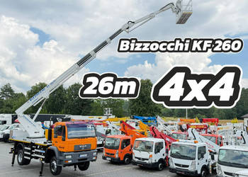 MAN LE 14.220B 4x4 Zwyżka Bizzocchi KF 260 Podnośnik Koszowy Wysokość Podn…