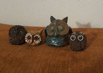 piękne małe ceramiczne sowy piękne małe ceramiczne sowy