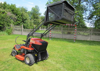 Traktor kosiarka samojezdna Kubota GZD15 górny wysyp