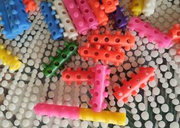 PRL klocki konstrukcyjne lata 80. Multikolor