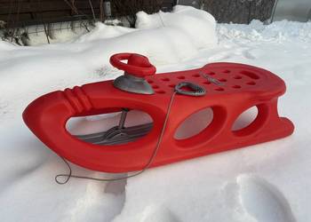 SANKI PLASTIKOWE Z KIEROWNICĄ  NARTOSANKI