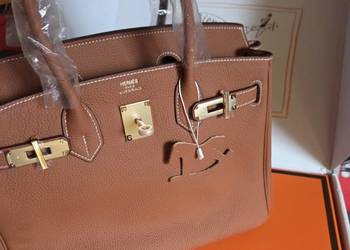 Torebka torba Hermes Birkin carmel brązowy 30
