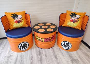 Unikalne meble z beczek Jack Daniels Jim Beam Red Bull Racing Dragon Ball