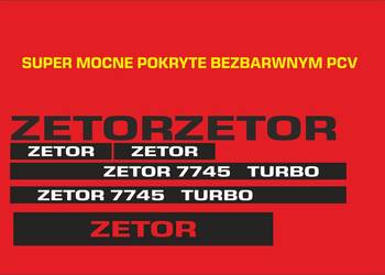 Naklejki zetor 7745 turbo super mocne zamienniki