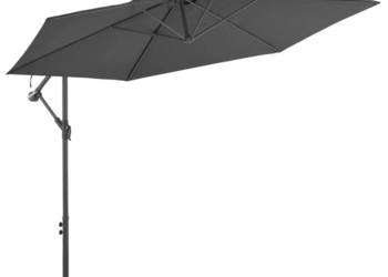 Parasol wiszący z aluminiowym słupkiem 300 cm antracytowy WM-44509