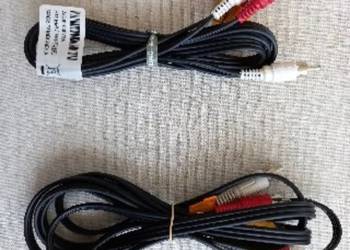 Dwie sztuki kabel łączący 3x cinch Composite Audio Video