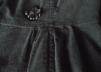 CZARNY SZTRUKSOWY PŁASZCZ - MARKS  & SPENCER r.42/44