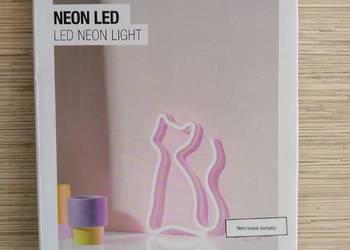 NAJTANIEJ Neon Kotek Kot Led Dekoracja Ścienna Lampka USB Wysyłka