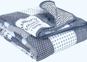 Narzuta na łóżko w stylu marynistycznym patchwork
