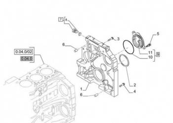 New Holland T6010 Obudowa 2855172