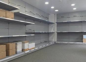 Sprzedam system regałów sklepowych - metalowych MAGO przyścienny H255 G570-