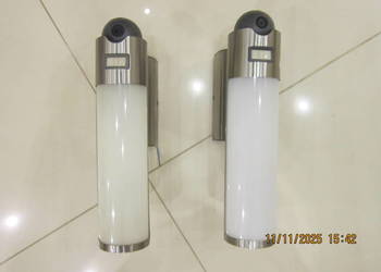 2 x Lampy ogrodowe led z czujnikiem ruchu i kamerą